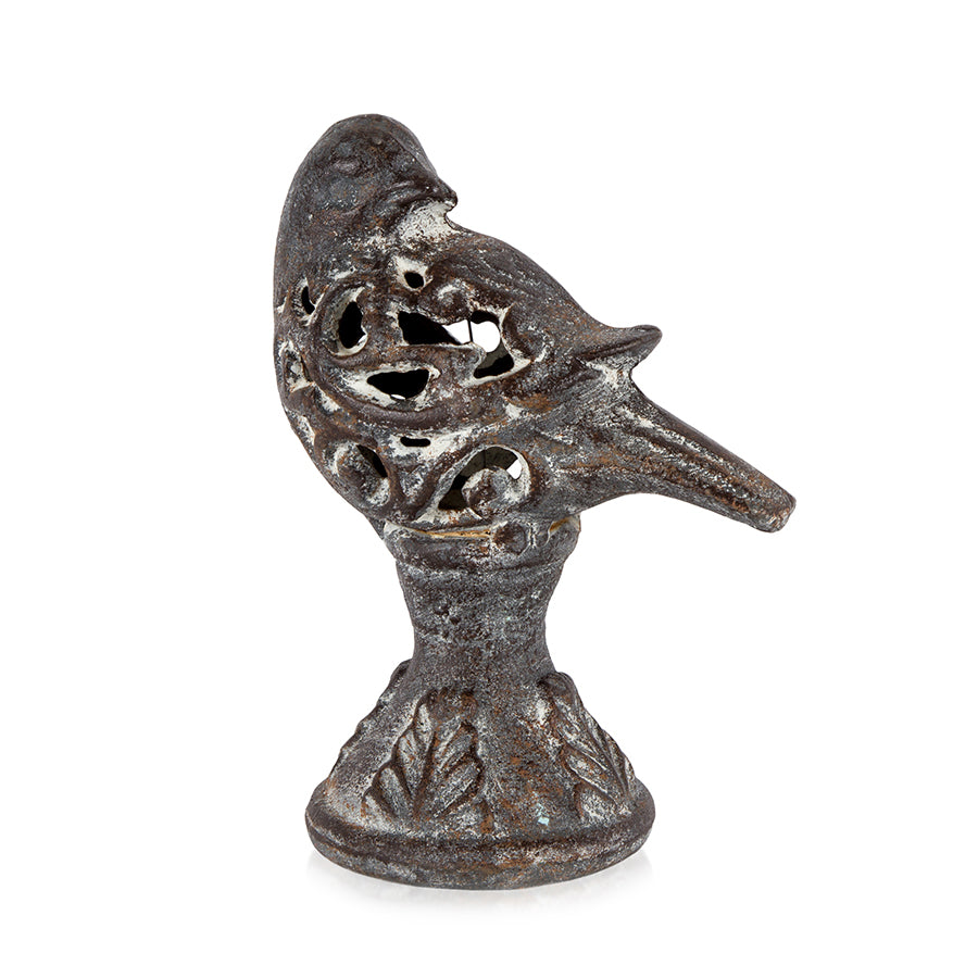Cast Iron French Bird Sitting Peace Living & Design