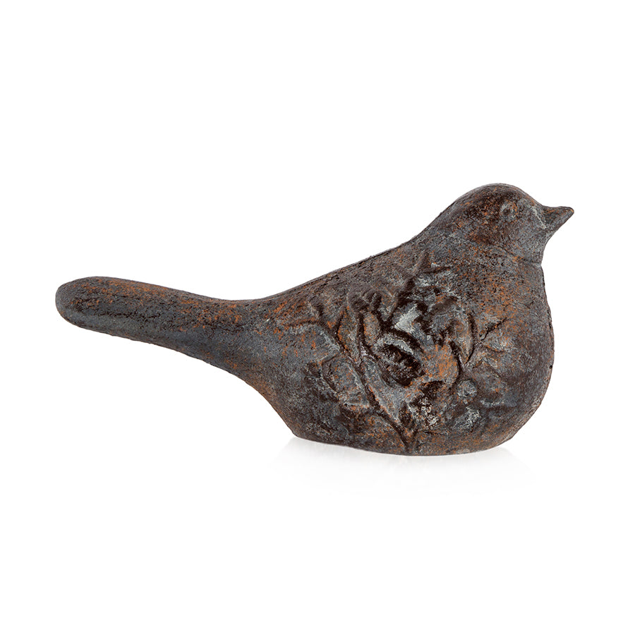 Cast Iron French Bird Sitting Peace Living & Design