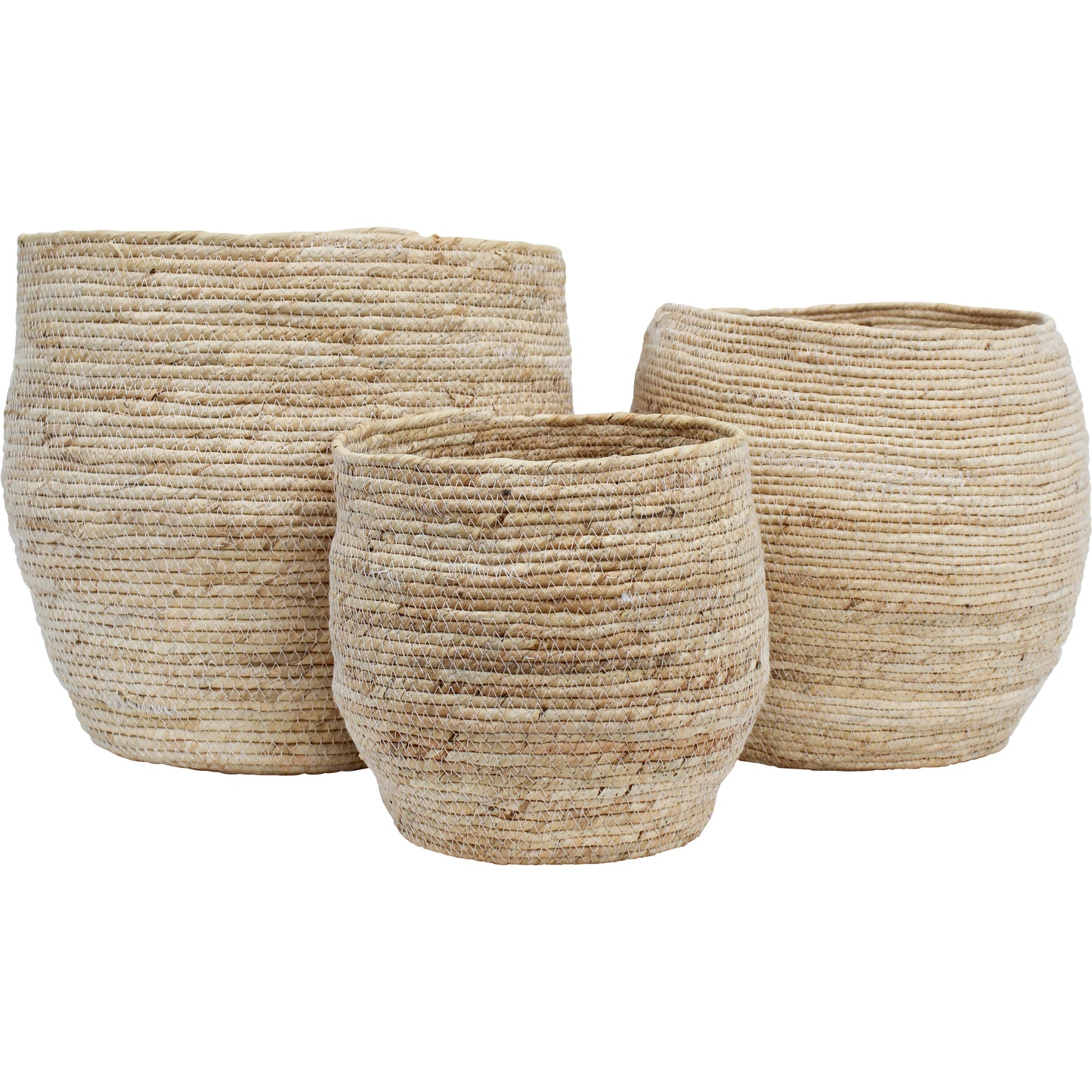 Rustic Natural Basket Bleach Pod Set of 3