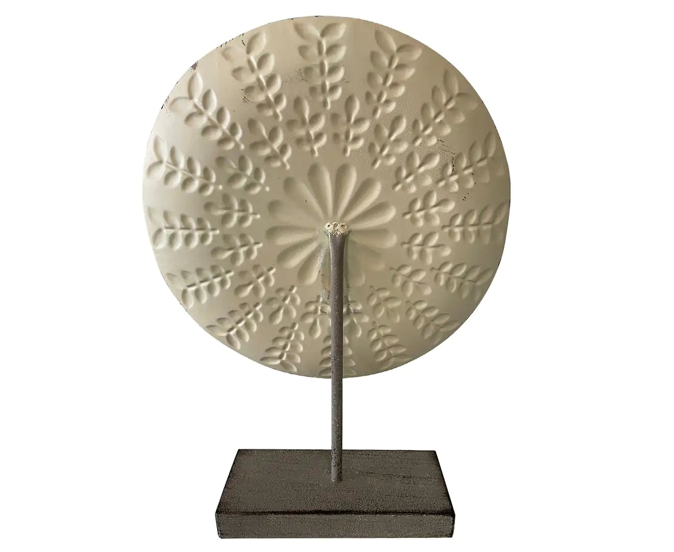 ROUND CONTEMPORARY ZEN PLAQUE ON BASE 30X8X40CM